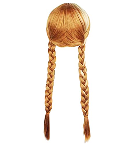 Viviwo Princess Wig For Girls Costume Brown Long Hair Dress Up Cosplay Party Birthday Halloween #TOP17