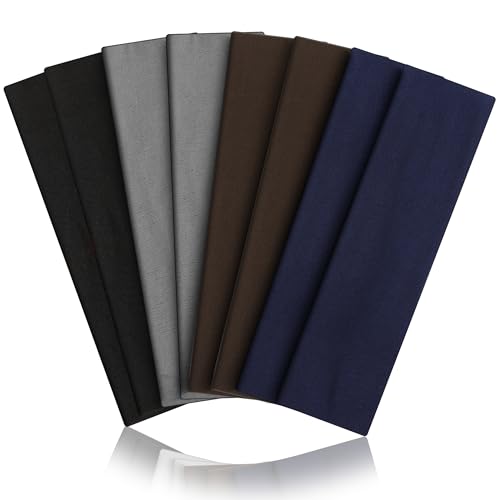Image of 8PCS Summer-Exclusive Non Slip Sports Elastic Soft Running Fashion Headbands Absorb Sweat for Women & Men Working Out, Travel