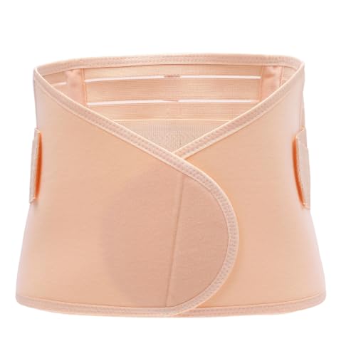 TOLVUNZ Corsé para mujer posparto para recuperación de vientre, vientre transpirable, faja postparto, faja transpirable, ajustable y ligera, talla L, desnudo
