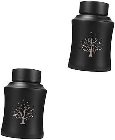Balacoo 2pcs pet urn Keepsake Adult Cremation urns Cremation urns for Adults urns for Pets Adult urn Decorative urns Medium urn Dog urn Keepsake urn Decorate Stainless Steel Ashes
