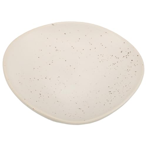 VILLCASE Vide-Poches en Céramique Blanc 13 CM Plateau Décoratif pour Rangement de Bijoux et Clés Organiseur Compact pour Bagues Colliers et Montres Décoration Élégante pour Table de