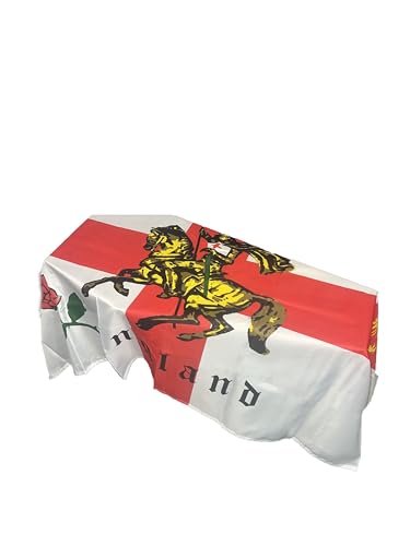 Bandera de ataúd prémium St George Charger con acabado heráldico elegante 2