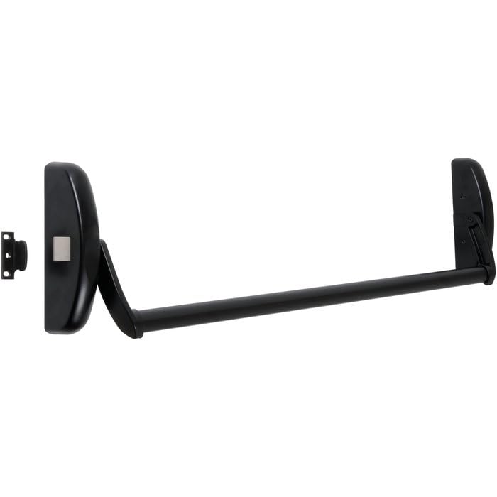 Serrure anti-panique universelle barre 1 point - Noire - Tesa