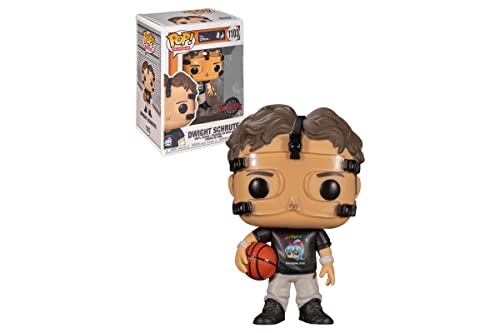 Funko Pop! The Office Dwight Schrute Basketball #1103 Exclusivo Con Funda Protectora De Cáliz Collectibles Pop