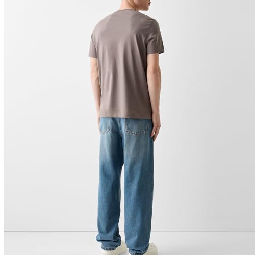 Men Jeans Straight fit High Waisted Work Jeans Relaxed Fit Baggy Denim Jeans Pants3