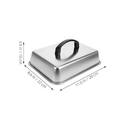 Tapa para fundir queso rectangular de acero inoxidable fácil de limpiar 3