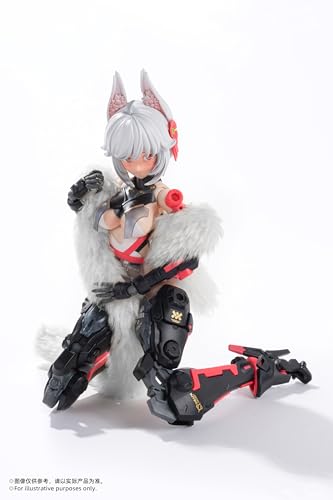 Figura de acción de chica Mecha con orejas de zorro 1/10 miniatura 7
