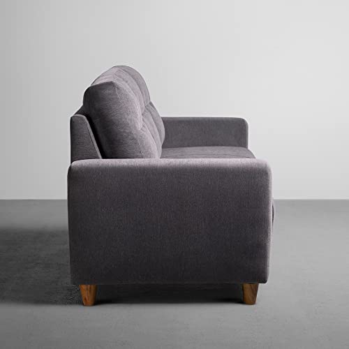 Image of Sleepyhead Yolo Designed by Duroflex - 3 Seater Sofa |Premium Fabric, Plush 3 Layer Cushioning |Modern Buttonless Tufted & Anti-Sag Comfort |Stylish & Durable |3 Years Warranty - Sesame Grey