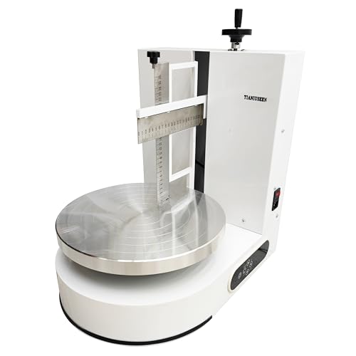 Tianiuseen 4-12inch Cake Cream Spreading Coating Smearing Machine White Decorating Scraping Butter Spreading