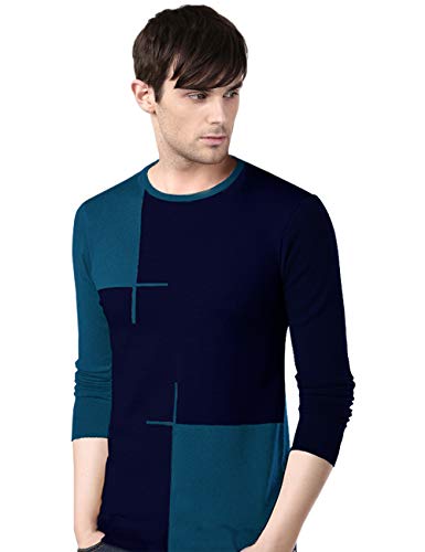Image of EYEBOGLER Men's Polo Neck Full Sleeve Regular Fit T-Shirt | Stylish Casual Wear Top | Comfortable Everyday T-Shirt for Men | Smart Look for Casual Outings, Travel
