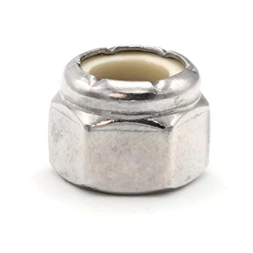 Nylon Lock Nuts Nylock A2 Stainless Steel - 12M x 1.75 (19.0 Flats x 12.0 Height) Qty-25