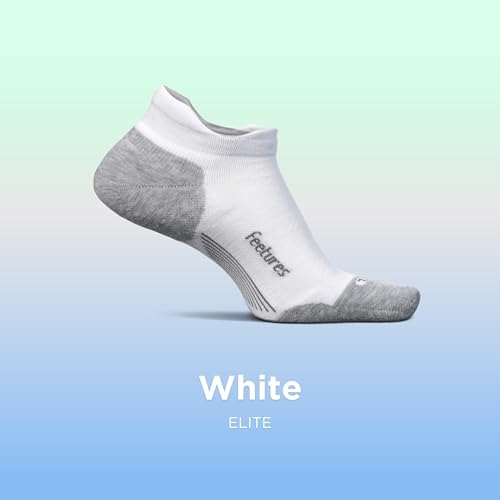 Image of Feetures Elite Max Cushion No Show Tab - Running Socks for Men & Women, Athletic Compression Socks, Moisture Wicking