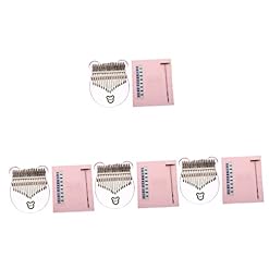 BIENKA 2 ensembles avec autocollants Bois Enfants Musique Forme Clés Main Pratique Mbira Doigt Rose Adultes et Acrylique… - Les Beatles, Paul McCartney, John Lennon, RIngo Starr, George Harrison