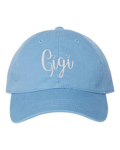 One Size Sky Blue Dad Gigi Gift Idea Grandma Aunt Embroidered Hat