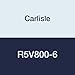 Carlisle R5V800-6 Rubber Wedge-Band Wrapped-Molded Banded Belts, 86.1" Length, 5/8" Width, 7/8" Thickness, 6 lb.
