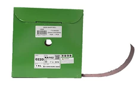 Miniatura 18 de Rollo de lijado de 1" x 50YD, A/O, J-wt respaldo de tela de algodón (P80)