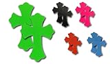 Chrome Hearts Inspired Leather Cross Patches, 10pcs, DIY Craft Pieces, Multicolour