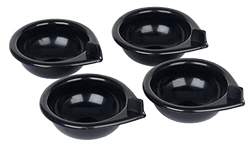 Muddy Hands Pack of 4 - Replacement Black Plastic Egg Poacher Cups