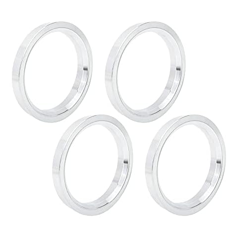 X AUTOHAUX 4pcs 73.1 to 60.1 mm Aluminium Alloy Car Hub Centric Rings Cover