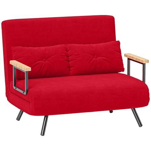 DESIGN CONVERTIBILE 4 IN 1: Questa divano imbottito è perfetto per gli spazi ridotti e può essere facilmente convertito in un letto matrimoniale con lunghezza di 183 cm, divano, chaise longue o divano da terra. La struttura trova la sua collocazione ideale nel soggiorno o in camera