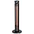Outdoor Electric Heater, Infrared Heater 1500W, 8 Heat Levels, 8H Timers, 1s Heating Carbon Fiber Tube Patio Heater, Tip-Over & Overheat Protection, IP65 Waterproof Tower Heater 75°Oscillation, Black