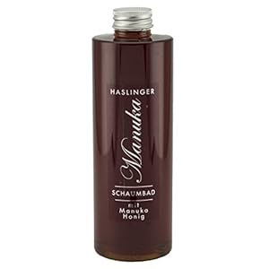 Lashuma Manuka Honing Schuimbad met echte bijenhoning, verzorgende wellness-badschuim, badaccessoires, 400 ml