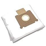 vhbw 10x Staubsaugerbeutel kompatibel mit Tennant 1067460, 3400, 3410, 802224, 802225, V5 Staubsauger - Mikrovlies, Weiß