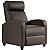 Wingback Recliner Chair Leather Single Modern Sofa Home Theater Seating for Living Room by FDW