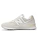 New Balance Unisex 574 V2 Familiar Ground Sneaker, White/Grey, 7 US Men