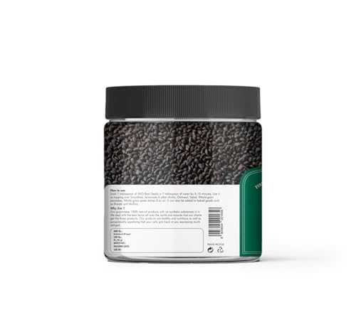 Image of Jivo Raw Basil Seeds for weight loss - 200gm | Sabja Seed, Takmuria Seeds 200g (Jar Pack) | High Fibre And Omega 3