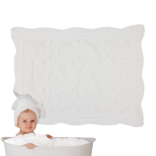 Coperta trapuntata per bambini, 116,8 x 91,4 cm, morbido tessuto lavabile in lavatrice, pieghevole e portatile, lavabile in lavatrice, per passeggino, seggiolino auto, asilo, viaggi in aereo