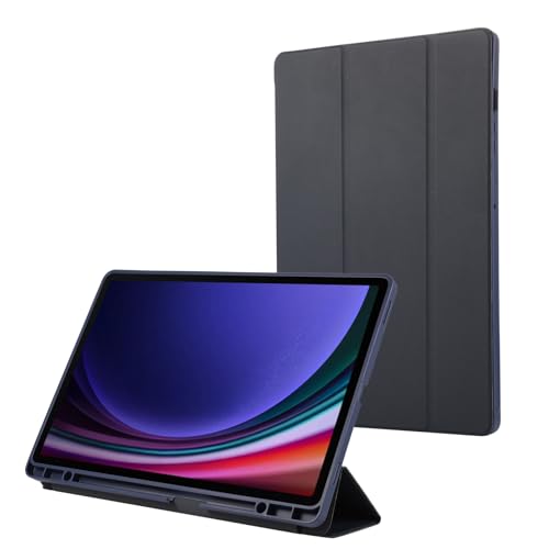 Coque Samsung Galaxy Tab S9 FE Plus bleu 12.4 pouces avec rabat