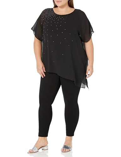 EVANS womens Plus Size Poncho Everly Hotfix