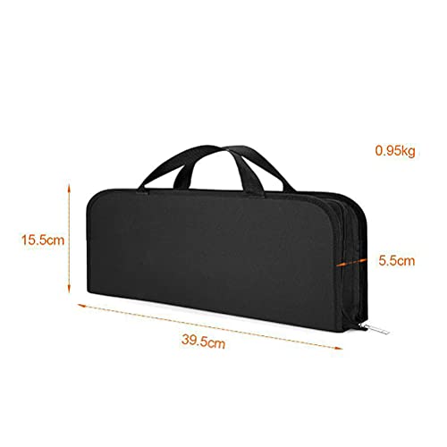 Set barbecue en acier inoxydable durable 9 accessoires de grillade et sac rigide