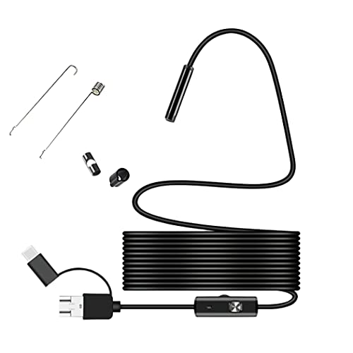 Endoscopio USB impermeable de 5,5 mm para revisar paredes y motor