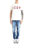 ICON Logo Print auf der Brust Dsquared T-Shirt (M-54-Ts-59324) - S(DE) / S(IT) / S(EU) - Weiss