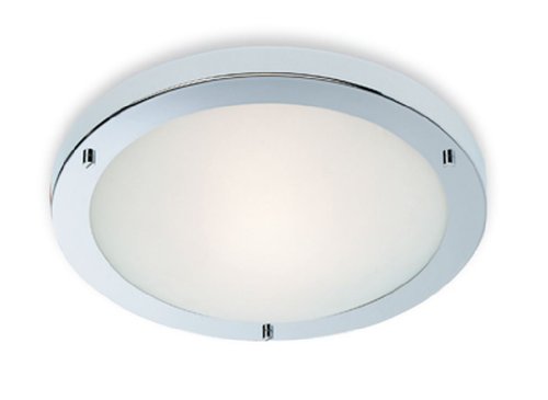 Image of Firstlight 2745CH G9 1 x 240 V 40 Watt Rondo Wall Flush Fitting Chrome with Opal Glass