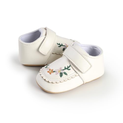 Image of HsdsBebe Baby Boys Girls Pu Leather Hard Bottom Walking Sneakers Toddler Rubber Sole First Walkers Infant Cartoon Slippers Crib Shoes