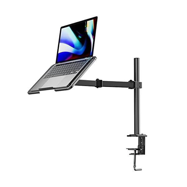 HUANUO Monitor Halterung mit Laptop Arm, Adjustable Laptop Ständer, Laptop Halterung Schreibtisch for 13” to 35” Screens…