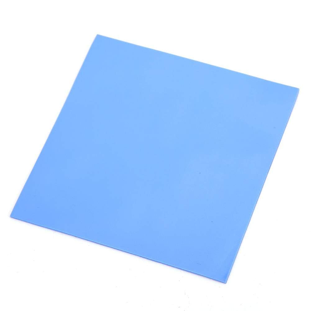 Walfront 5 pz Pad Termici in Silicone 100x100x1.5mm Alta Conducibilità Termica 6W/MK per CPU GPU Dissipazione Calore