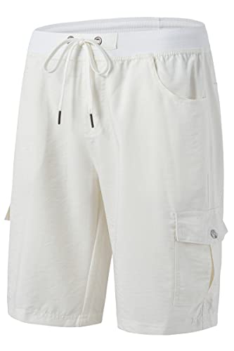 MoFiz Womens Hiking Cargo Shorts Quick Dry Running Jogger Shorts Lightweight Workout Athletic Short Pant Outdoor Travel 6 Pockets - Image 6