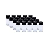 Tutuxio 20pcs 10ml Glass Sample Vials, Liquid Sampling Small Glass Bottle Storage...