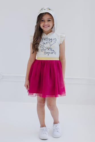 Harry Potter Hedwig Owl Girls Mesh Tulle Dress Little Kid to Big Kid4