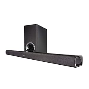 Denon DHT-S316 2.1 Flache TV Soundbar mit kabellosem Subwoofer, Bluetooth, HDMI ARC, Dolby Digital, DTS, optischer Eingang