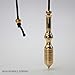 Pendulum for radiesthesia, Energy Healing and Chakras, Cotton String Included Brass Polished All (Brass Polished 1)