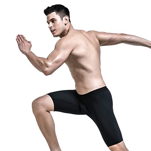 Ouruikia Men's Underwear Silky Smooth Boxer Briefs Quick Dry Long Leg Traceless Mens Boxer Briefs Underwear2