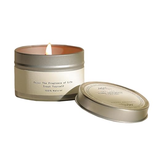 Vela perfumada para el hogar – Aromaterapia Decoración 20 horas de combustión – Vela perfumada en tarro de lata con soja – para meditación, camping, dormitorio, salón, baño y escritorio