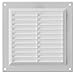 150x150mm Blanc Grille de Ventilation en Plastique - Grill D'aération avec Moustiquaire
