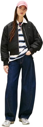 Tommy Jeans Tjw Essential Bomber Jacket Dw0dw22046 kurtka bomberka, czarna (czarna), XXS damska, Czarny (czarny), XXS