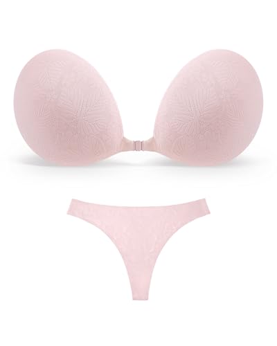 Image of Niidor Sticky Bra Invisible Stick on Bra Backless Strapless Women's Adhesive Bras Ladies Invisible Bras